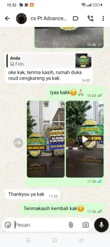 Testimonial Papan Bunga Pernikahan manado