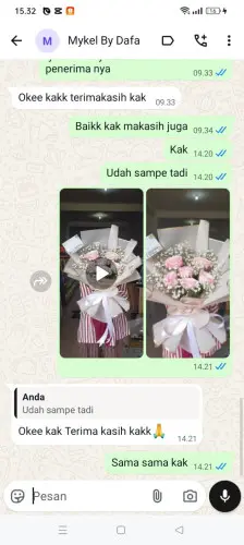 Testimonial Buket Bunga manado