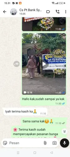 Testimonial Papan Bunga manado